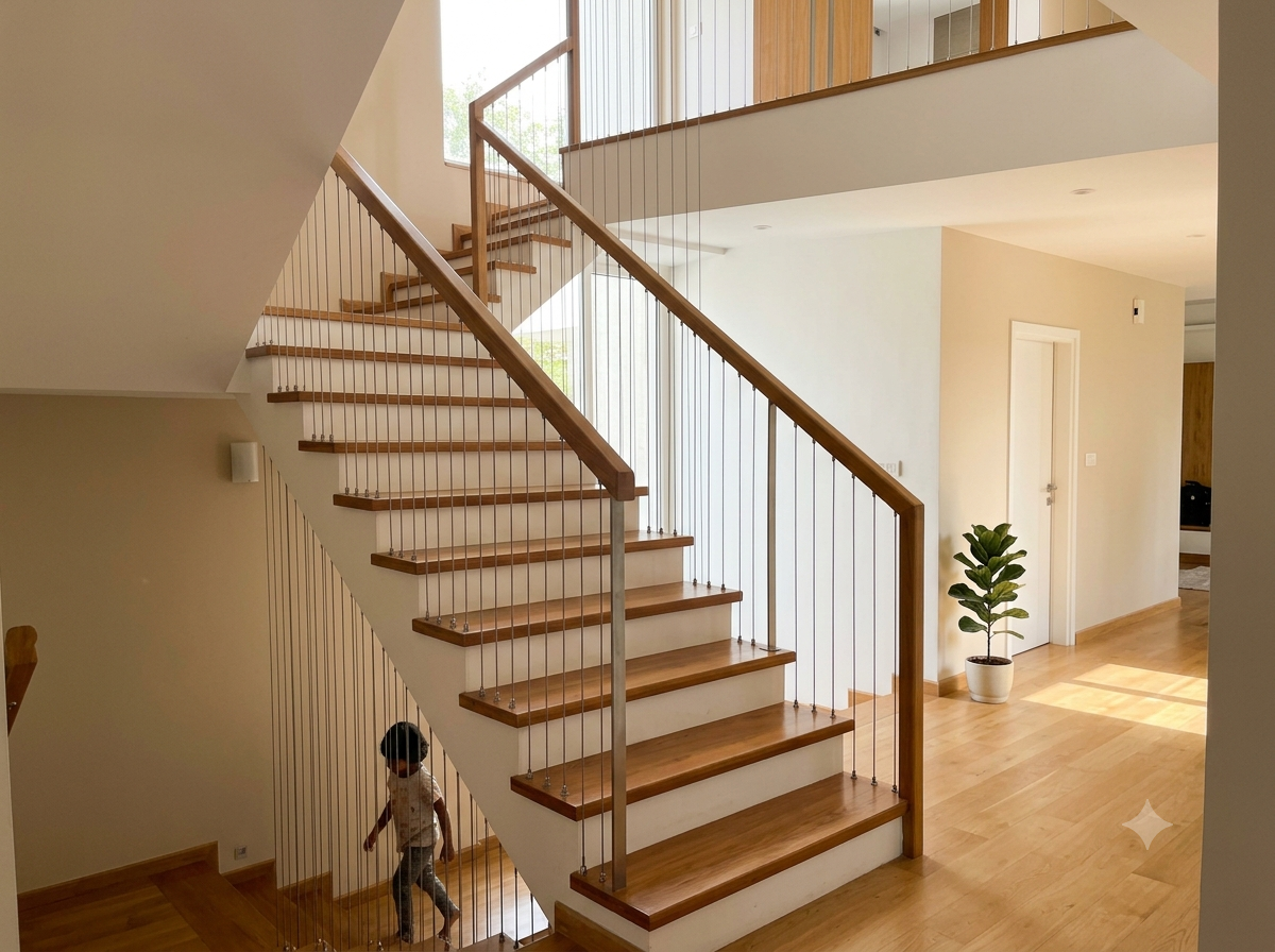 Invisible staircase grills installation Hyderabad
